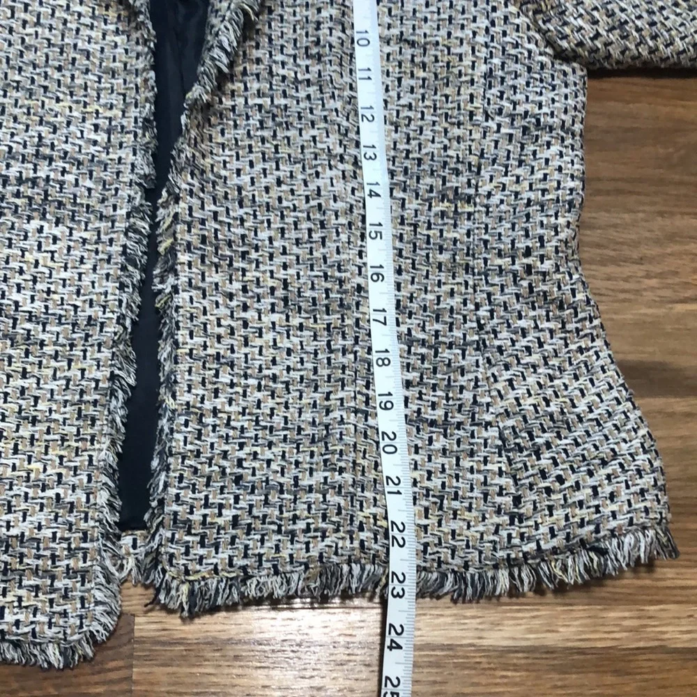 WORTHINGTON 100% silk open front blazer